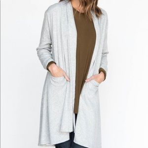 Cascade cardigan heather grey